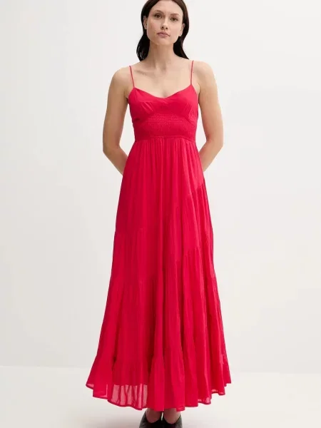 Сукня Hoss Intropia maxi розкльошена рожевий