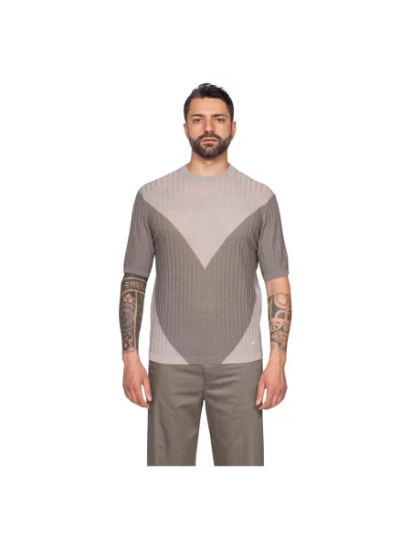 Sweter Emporio Armani wełniany szary