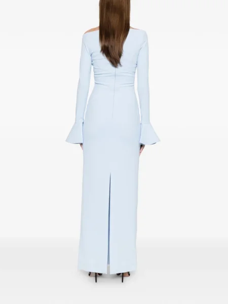 Rochie maxi Solace London de costum albastru