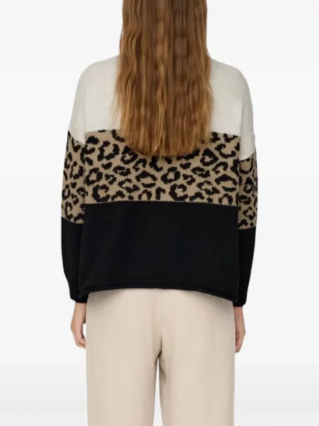 Pulover Only cu imagine cu model leopard
