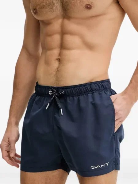 Slip de baie Gant cu imagine cu cordon albastru