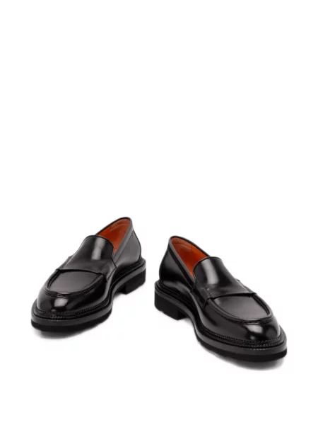 Кожени лоуфъри Santoni черно