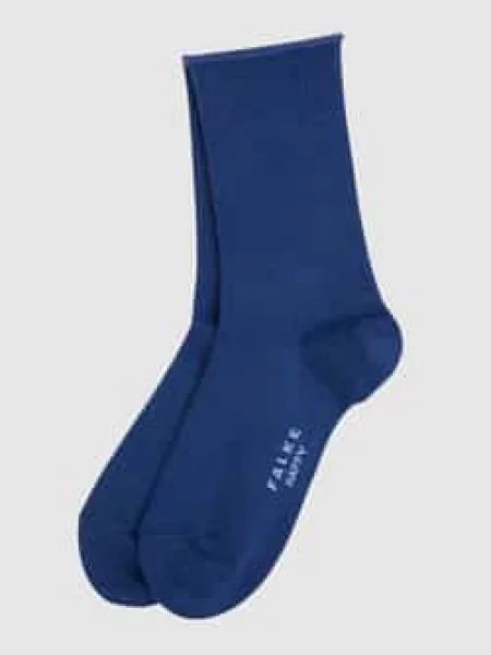 Skarpety z dodatkiem streczu w zestawie 2 szt. model ‘Happy’ Falke niebieskie