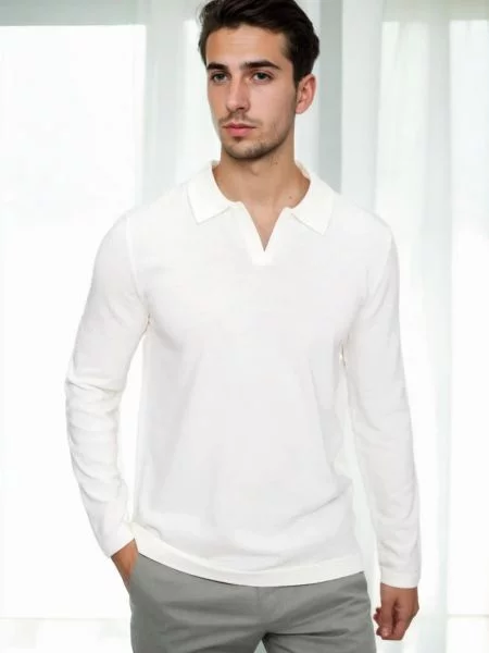 Polo Dewberry cu mâneci lungi