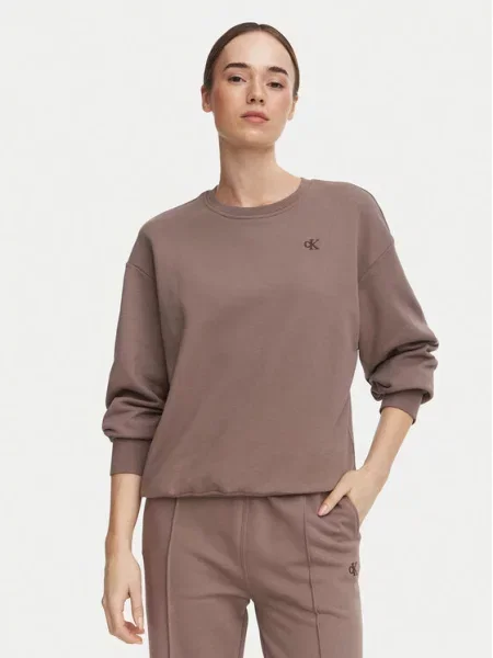 Geacă de blugi Calvin Klein Jeans maro