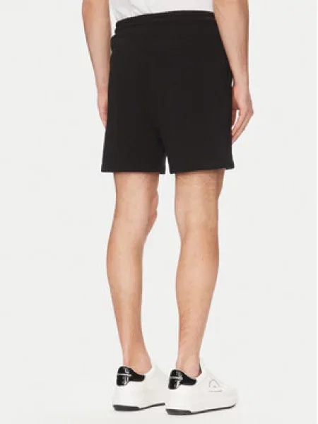 Šortky Karl Lagerfeld Jeans Text Logo Sweatshort Black L černé