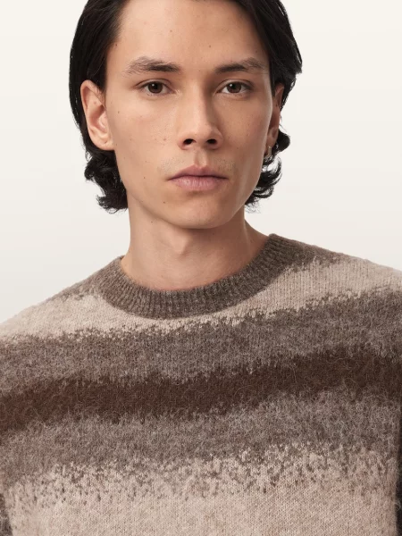 AllSaints светр з мериносовою вовною KLAIN CREW