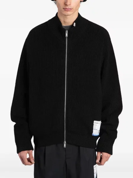 Hanorac Maison Mihara Yasuhiro tricotate negru
