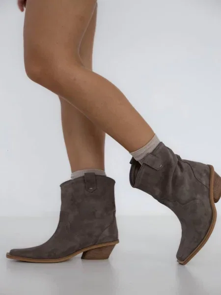 Замшеві Чоботи бежевий