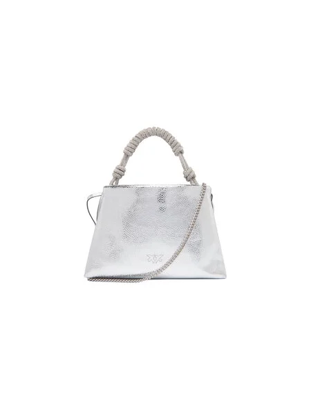 Kabelka PINKO Mini Clutch+Manico SP Al PLTT strieborná