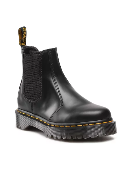 Kotníková obuv s elastickým prvkem Dr. Martens černé