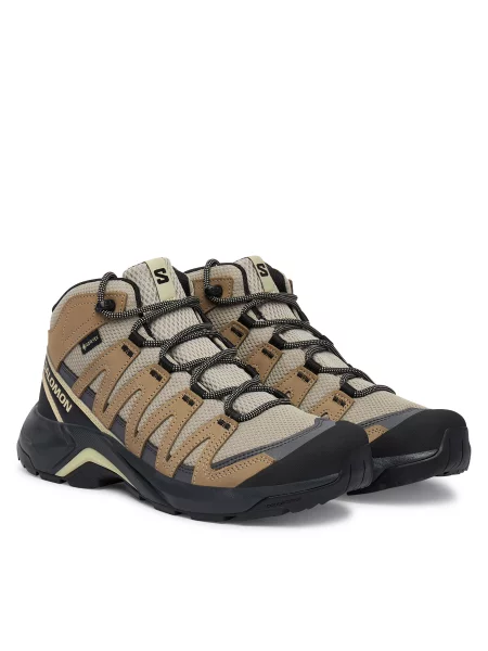 Παπούτσια πεζοπορίας Salomon X-ADVENTURE RECON MID GORE-TEX καφέ