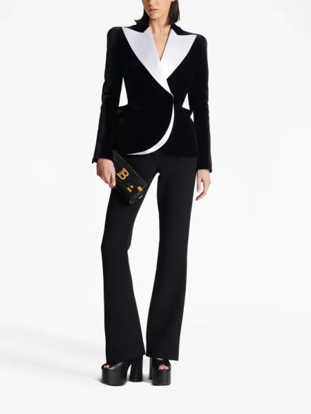 Švarkas Balmain velvetinis juoda