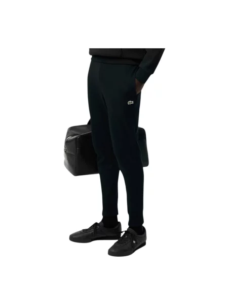 Lacoste spodnie dresowe gładkie czarny