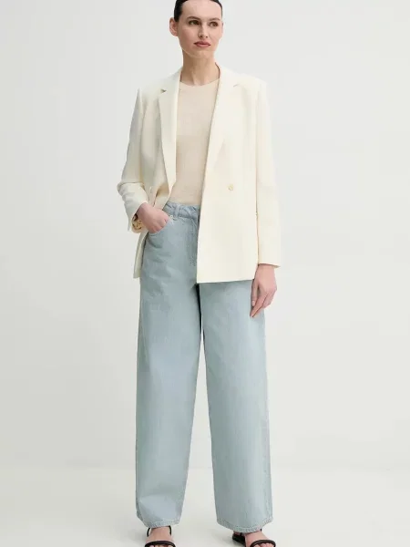 Светр з домішкою льону Day Birger et Mikkelsen Teran легкий бежевий