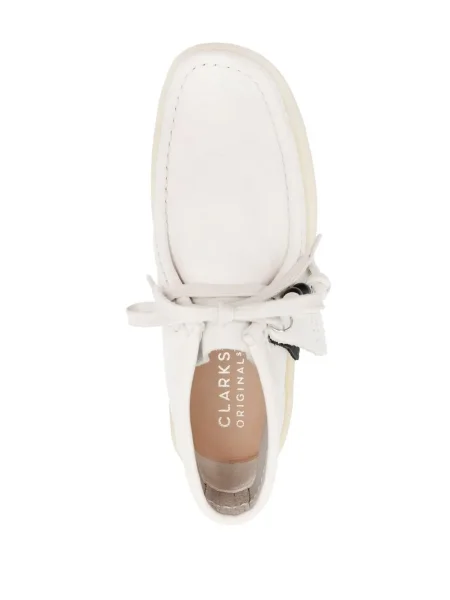 Cizme scurte Clarks Originals alb