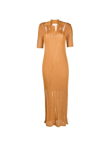 Sukienka maxi Calvin Klein żółta