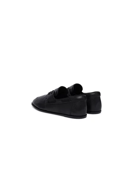 Calvin Klein Nizki čevlji Ess Boatshoe Lth Črna rjava