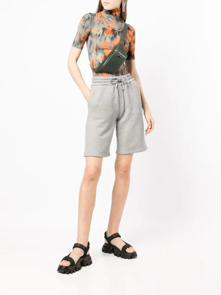 Pantaloni scurți Off-white cu dungi alb