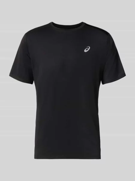 T-shirt o kroju regular fit z nadrukiem z logo Asics czarna