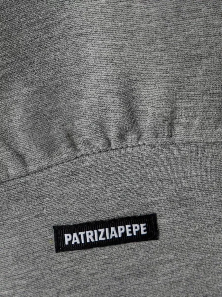 Bluza z kapturem dziecięca Patrizia Pepe Girl szara