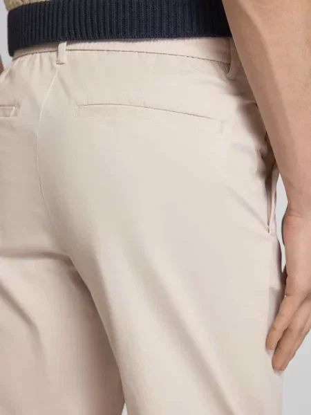 Spodnie o kroju slim fit z tunelem model ‘LERO’ Selected Homme beżowe