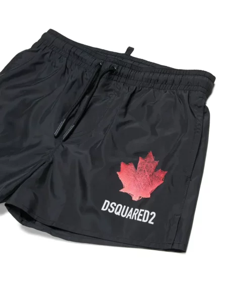 Kąpielówki dziecięce Dsquared2 czarne