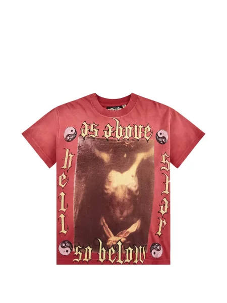 Tricou Hellstar cu imagine roșu