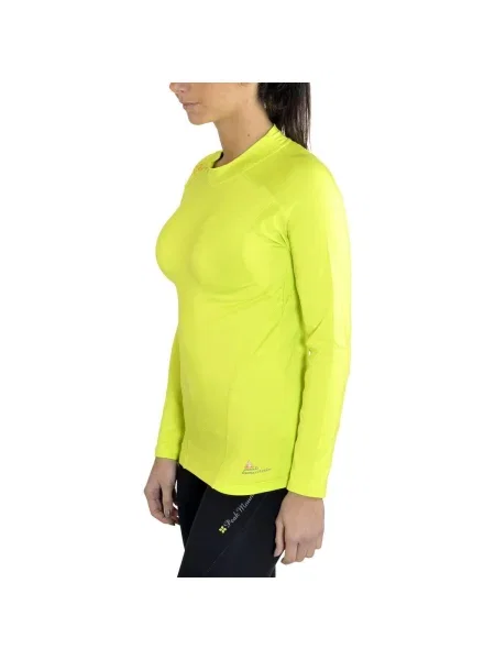 Tricou mânecă lungă Peak Mountain galben