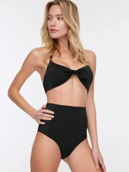Bikini Trendyol z wysoką talią czarne