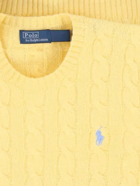 Vlněný dlouho svetr Polo Ralph Lauren zelený