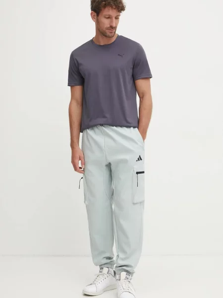 Puma tréninkové tričko Essentials Solid cat Tee šedé