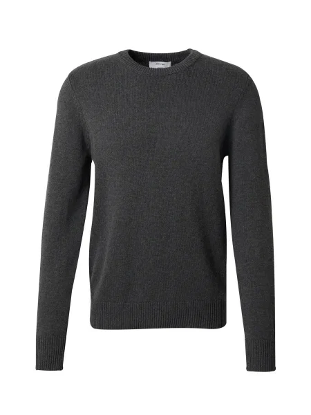 DAN FOX APPAREL Pulover Essential metalic gri