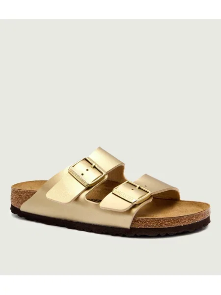 Birkenstock Papucs Arizona BF bőr hozzáadásával | narrow fit sárga