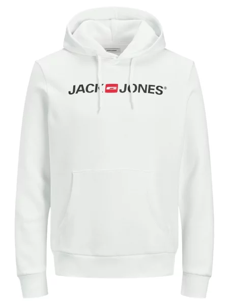 JACK & JONES Mikina Corp červená / čierna biela