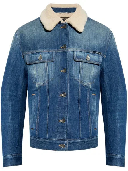 Kurtka jeansowa Dolce And Gabbana niebieska