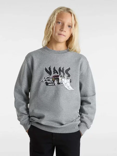 Дитячий Світшот Vans Copout Loose Crew бавовна/поліестер сірий