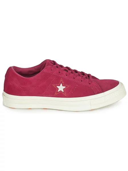 Pantofi Converse din piele de căprioară roz