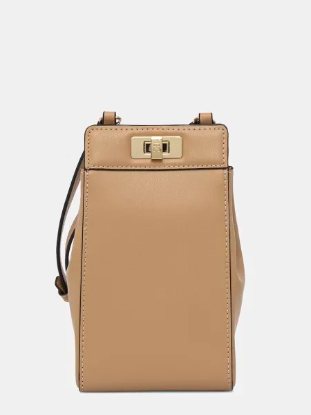 Tommy Hilfiger torbica za telefon za žene od imitacije kože bež