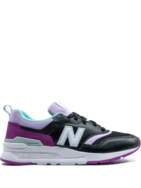 Sneakerși New Balance cu șireturi din dantelă negru