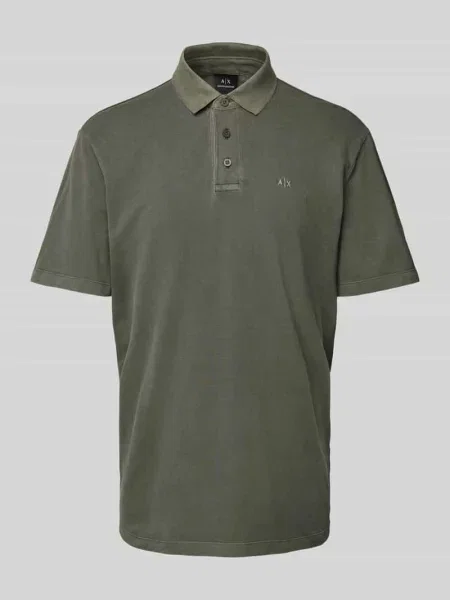 Koszulka polo z krótką listwą guzikową Armani Exchange