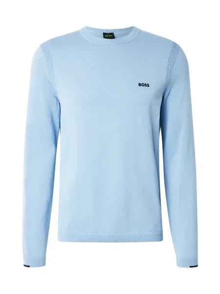 BOSS Pulover Ever-X svetlo modra