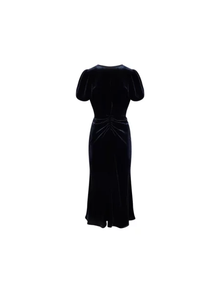 Sukienka midi Victoria Beckham niebieska