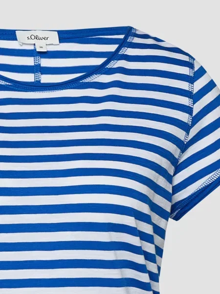 S.Oliver Tricou albastru alb