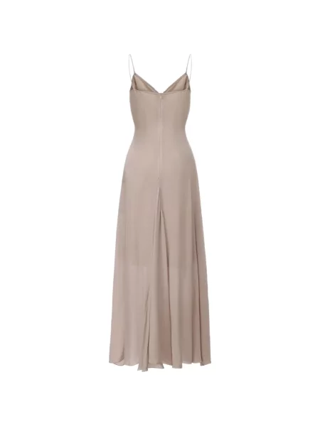 Rochie maxi Elywood din dantelă evazată roz