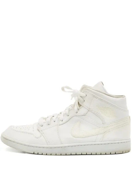 Sneakerși Jordan Air Jordan 1 din piele alb