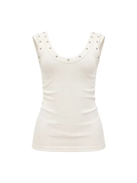 Top A Paper Kid z ćwiekami biały