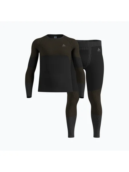 Set de lenjerie termică pentru bărbați ODLO Fundamentals Performance Warm black negru