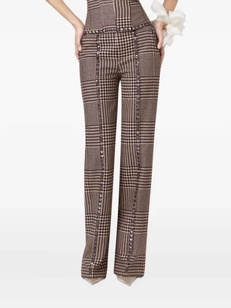Pantaloni Giuseppe Di Morabito cu model pepito maro