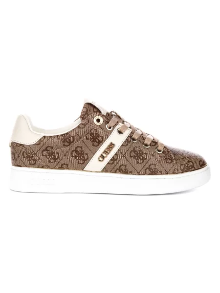 Sneakersy Guess z logo beżowe